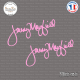 2 Stickers Signature Jeremy Mayfield Sticks-em.fr Couleurs au choix