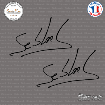 2 Stickers Signature Sebastien loeb