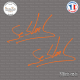 2 Stickers Signature Sebastien loeb Sticks-em.fr Couleurs au choix