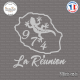 Sticker 974 La Réunion Sticks-em.fr Couleurs au choix