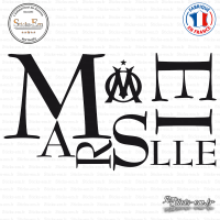 Sticker Marseille Om Sticks-em.fr Couleurs au choix