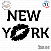 Sticker New-york avec Baiser Sticks-em.fr Couleurs au choix