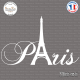 Sticker Paris tour Eiffel Sticks-em.fr Couleurs au choix