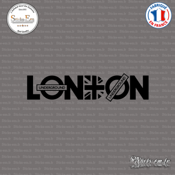 Sticker London Underground - Union Jack