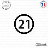 Sticker Département 21 Côte-d'Or Dijon Bourgogne Beaune Sticks-em.fr Couleurs au choix