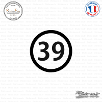 Sticker Département 39 Jura Lons-le-Saunier Franche-Comté Sticks-em.fr Couleurs au choix