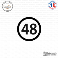 Sticker Département 48 Lozère Mende Languedoc-Roussillon Sticks-em.fr Couleurs au choix