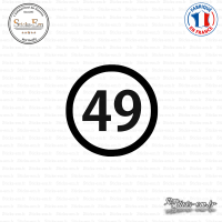 Sticker Département 49 Maine-et-Loire Angers Pays de la Loire Sticks-em.fr Couleurs au choix