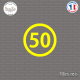 Sticker Département 50 Manche Saint-Lô Basse-Normandie Sticks-em.fr Couleurs au choix