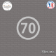 Sticker Département 70 Haute Saône Bourgogne Franche Comté Vesoul Sticks-em.fr Couleurs au choix