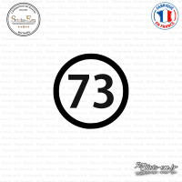 Sticker Département 73 Savoie Auvergne Rhône Alpes Chambéry Sticks-em.fr Couleurs au choix