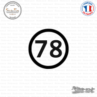 Sticker Département 78 Yvelines Ile de France Versailles Sticks-em.fr Couleurs au choix
