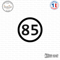 Sticker Département 85 Vendée Pays de la Loire La Roche sur Yon Sticks-em.fr Couleurs au choix