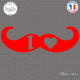 Sticker I Love Moustache Sticks-em.fr Couleurs au choix