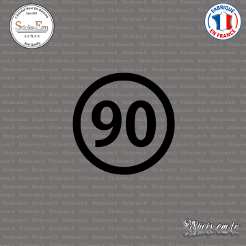 Sticker Département 90 Territoire de Belfort Bourgogne Franche Comté Belfort