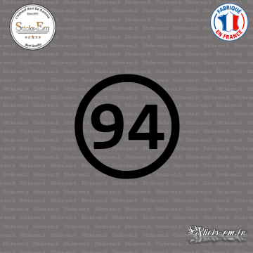 Sticker Département 94 Val de Marne Ile de France Creteil