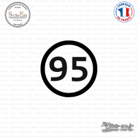 Sticker Département 95 Val d'Oise Ile de France Cergy Sticks-em.fr Couleurs au choix