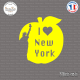 Sticker I Love NY Sticks-em.fr Couleurs au choix