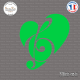 Sticker Coeur de la Musique Sticks-em.fr Couleurs au choix