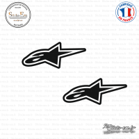 2 Stickers Alpinestars Logo Sticks-em.fr Couleurs au choix
