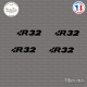 4 Stickers Volkswagen R32 Sticks-em.fr Couleurs au choix
