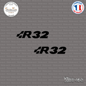 2 Stickers Volkswagen R32