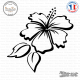 Sticker Floral Hibiscus Sticks-em.fr Couleurs au choix