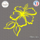 Sticker Floral Hibiscus Sticks-em.fr Couleurs au choix