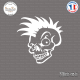 Sticker Tête de Mort Skull Punk Sticks-em.fr Couleurs au choix