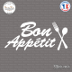 Sticker Bon Appétit Sticks-em.fr Couleurs au choix