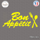 Sticker Bon Appétit Sticks-em.fr Couleurs au choix