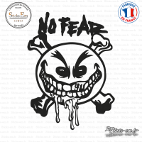 Sticker No Fear Smiley Sticks-em.fr Couleurs au choix