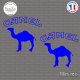 2 Stickers Camel Logo Sticks-em.fr Couleurs au choix