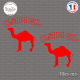 2 Stickers Camel Logo Sticks-em.fr Couleurs au choix