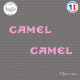 2 Stickers Camel Sticks-em.fr Couleurs au choix