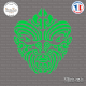Sticker Masque Tribal Sticks-em.fr Couleurs au choix