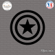 Sticker Captain America Sticks-em.fr Couleurs au choix