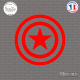 Sticker Captain America Sticks-em.fr Couleurs au choix