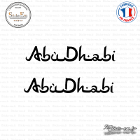 2 Stickers Abu Dhabi Sticks-em.fr Couleurs au choix