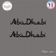 2 Stickers Abu Dhabi Sticks-em.fr Couleurs au choix