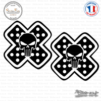 2 Stickers The Punisher Pansement Sticks-em.fr Couleurs au choix