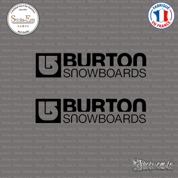 2 Stickers Burton Snowboards