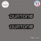 2 Stickers Burton Sticks-em.fr Couleurs au choix