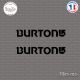 2 Stickers Burton Logo Sticks-em.fr Couleurs au choix