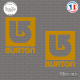 2 Stickers Burton Snowboards Logo Sticks-em.fr Couleurs au choix