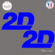 2 Stickers 2D Racing 2 Sticks-em.fr Couleurs au choix