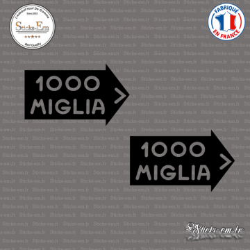 2 Stickers 1000 miglia logo