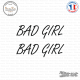 2 Stickers JDM Bad Girl Sticks-em.fr Couleurs au choix
