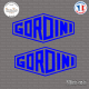 2 Stickers Gordini Sticks-em.fr Couleurs au choix
