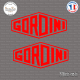 2 Stickers Gordini Sticks-em.fr Couleurs au choix